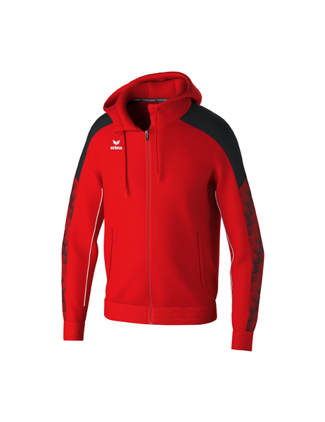 EVO STAR trainingsjack met capuchon rood/zwart