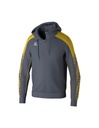 EVO STAR trainingsjack met capuchon slate grey/geel