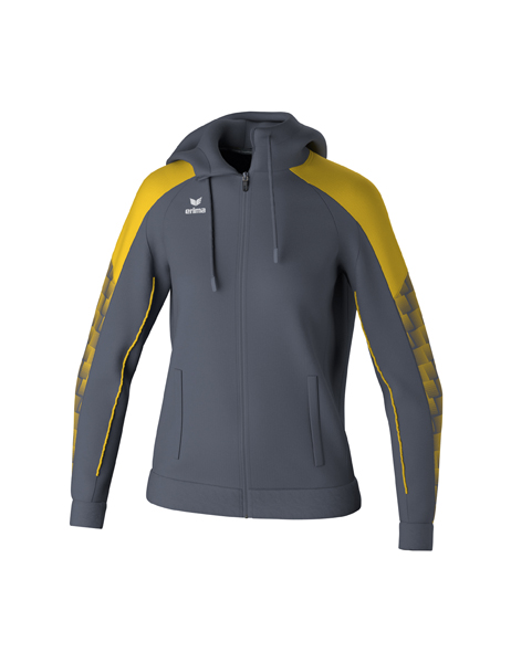 EVO STAR trainingsjack met capuchon slate grey/geel Dames