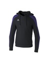 EVO STAR sweatshirt met capuchon zwart/ultra violet
