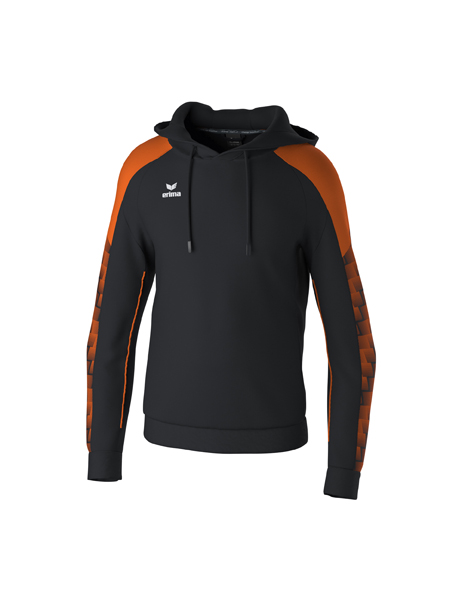 EVO STAR sweatshirt met capuchon zwart/oranje