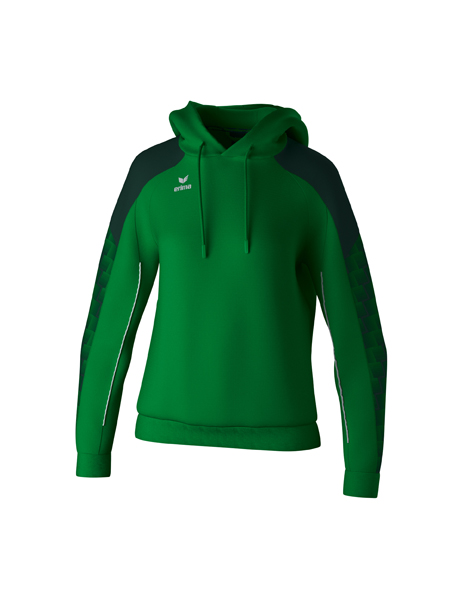 EVO STAR sweatshirt met capuchon smaragd/pine grove Dames