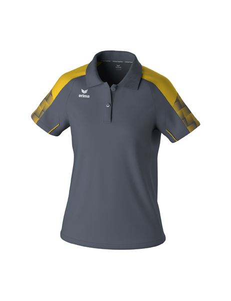 EVO STAR polo slate grey/geel Dames