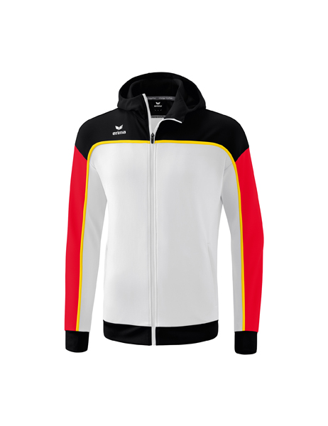 CHANGE by erima trainingsjack met capuchon wit/zwart/rood