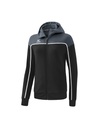 CHANGE by erima trainingsjack met capuchon black grey/slate grey/wit Dames