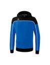 CHANGE by erima sweatshirt met capuchon new royal/zwart/wit