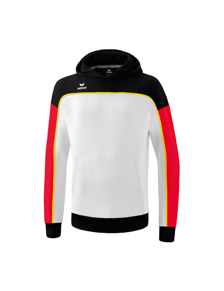 CHANGE by erima sweatshirt met capuchon wit/zwart/rood