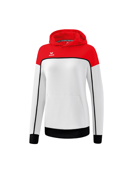 CHANGE by erima sweatshirt met capuchon wit/rood/zwart Dames
