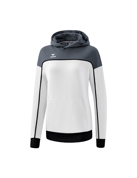 CHANGE by erima sweatshirt met capuchon wit/slate grey/zwart Dames