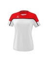 CHANGE by erima T-shirt wit/rood/zwart Dames