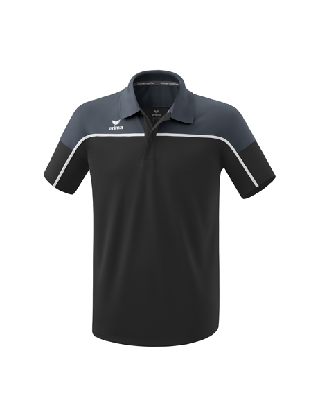CHANGE by erima polo black grey/slate grey/wit
