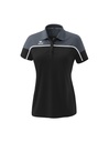 CHANGE by erima polo black grey/slate grey/wit Dames