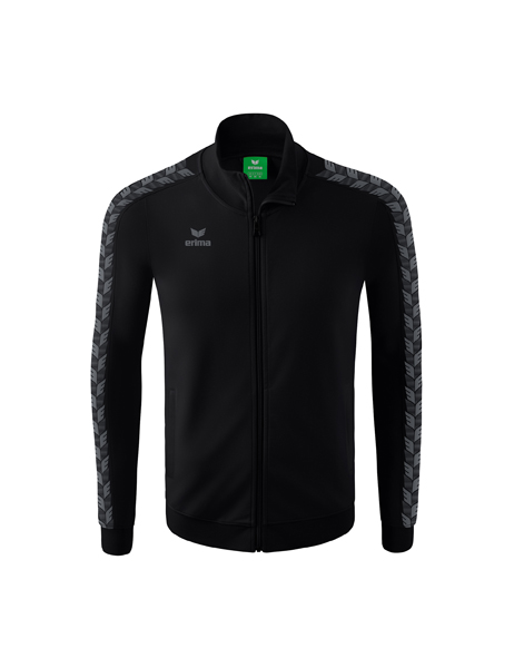 Essential Team Tracktop jack zwart/slate grey