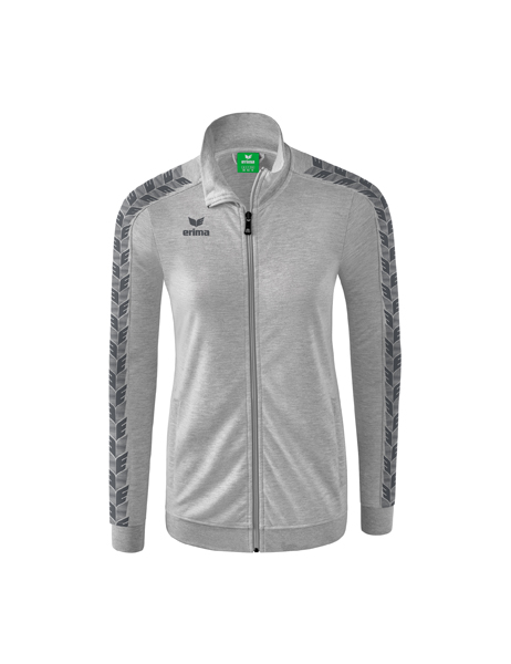 Essential Team Tracktop jack licht grey melange/slate grey Dames
