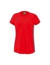 Essential Team T-shirt rood/slate grey Dames