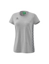 Essential Team T-shirt licht grey melange/slate grey Dames