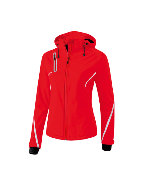 Outdoor Basics Functioneel softshell jack rood/wit Dames