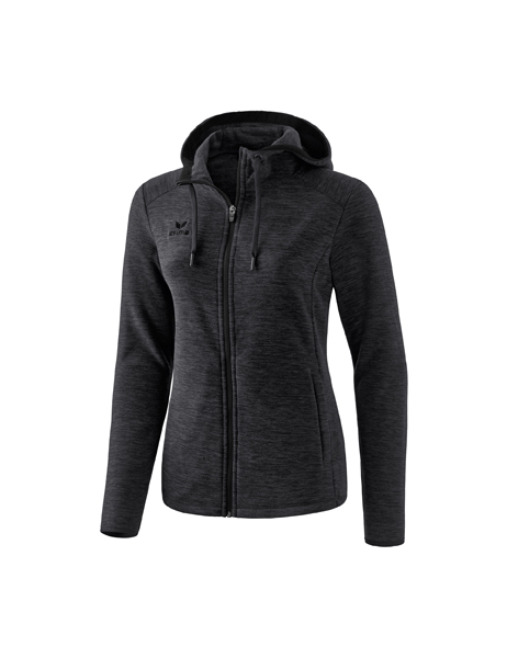 Fleece jack zwart melange Dames