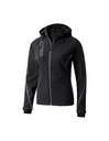 Functioneel softshell jack zwart/antraciet Dames