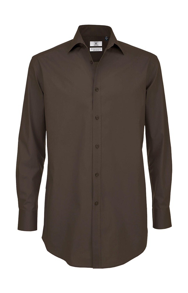 Black Tie LSL/men Shirt Coffee Bean