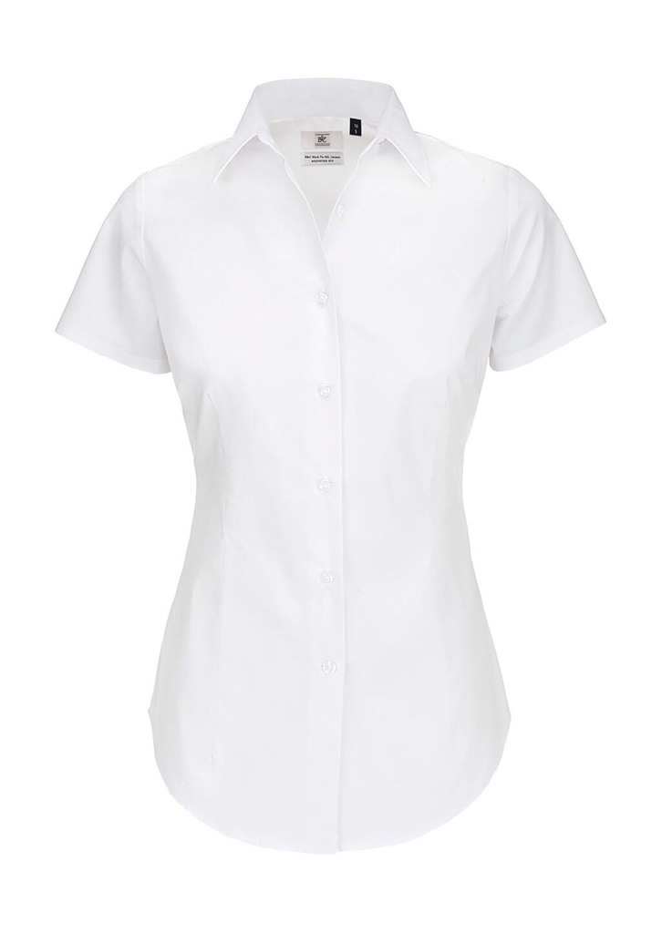 Black Tie SSL/women Poplin Shirt White