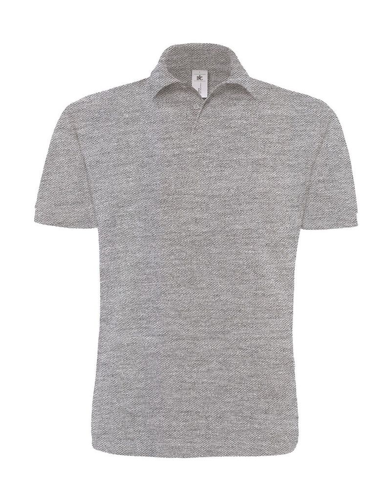 Heavymill Piqué Polo Heather Grey