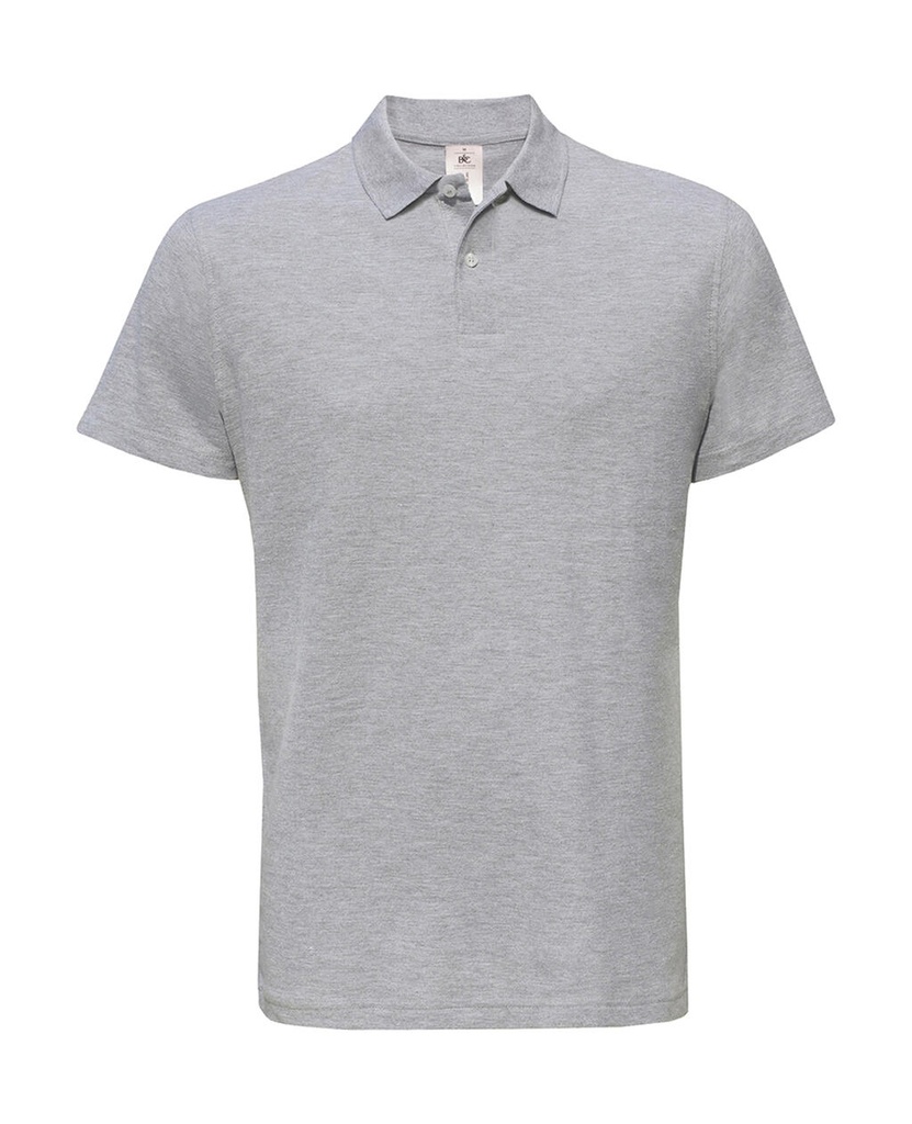 ID.001 Piqué Polo Shirt Heather Grey