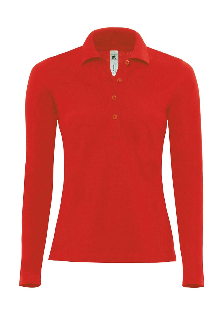 Safran Pure LSL/women Polo Red