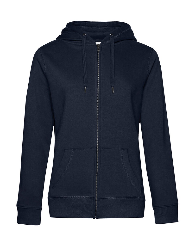 QUEEN Zipped Hooded /women Navy Blue
