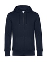 KING Zipped Hooded Navy Blue