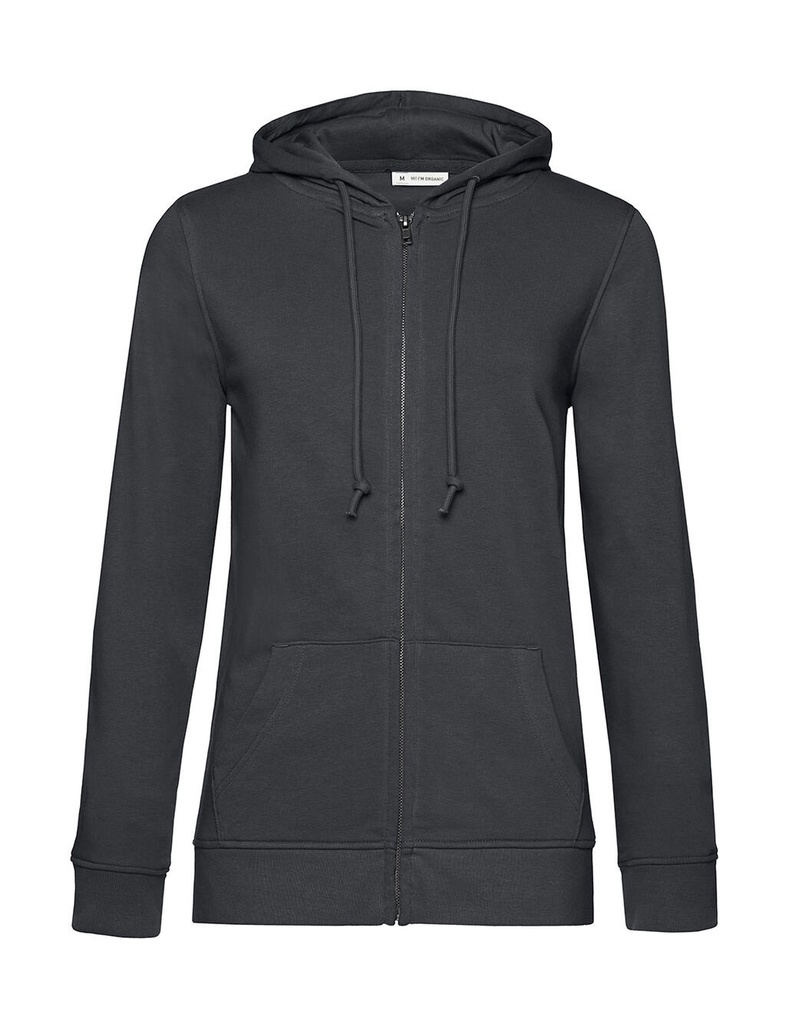 Zipped Hooded /women Asphalt
