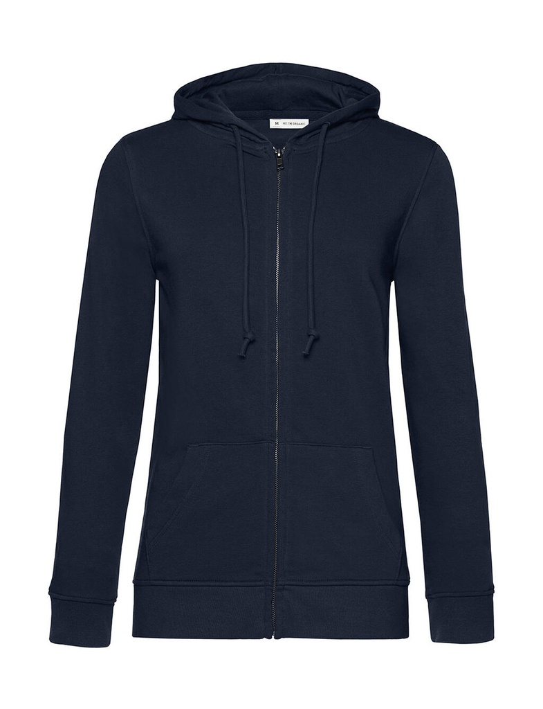 Zipped Hooded /women Navy Blue