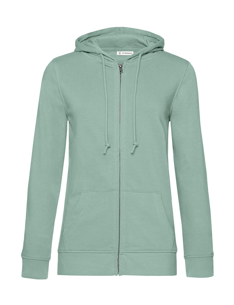 Zipped Hooded /women Sage