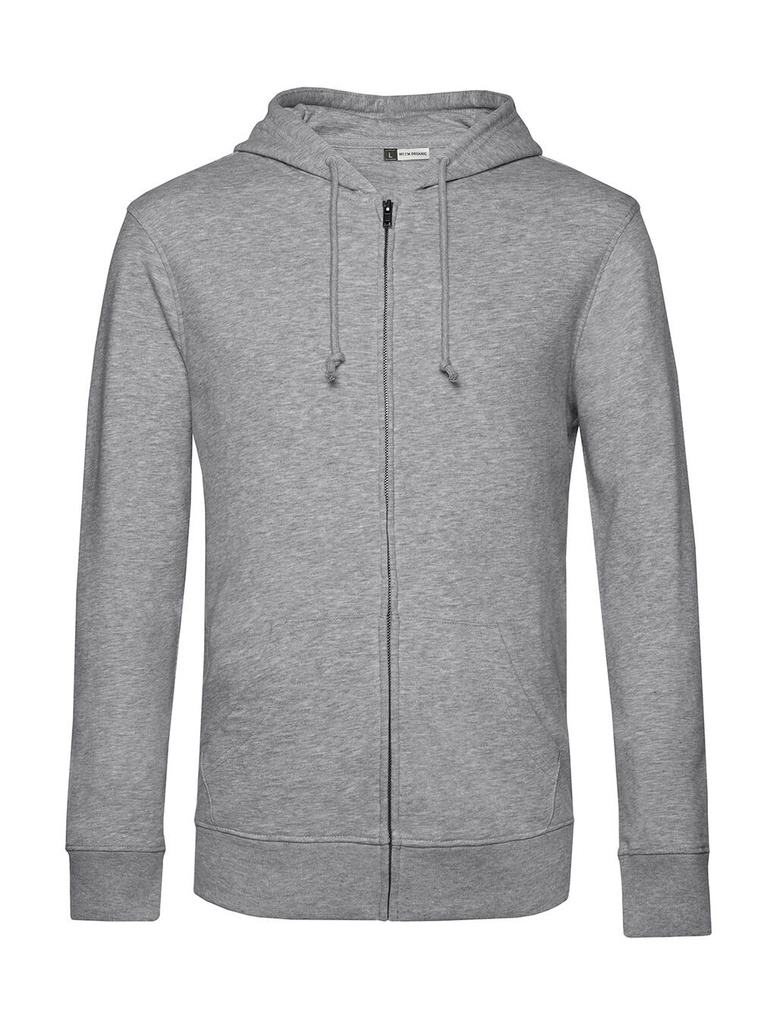 Inspire Zipped Hood Heather Grey