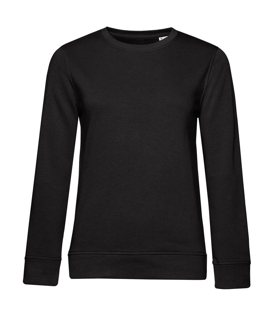 Crew Neck /women French Terry Black Pure