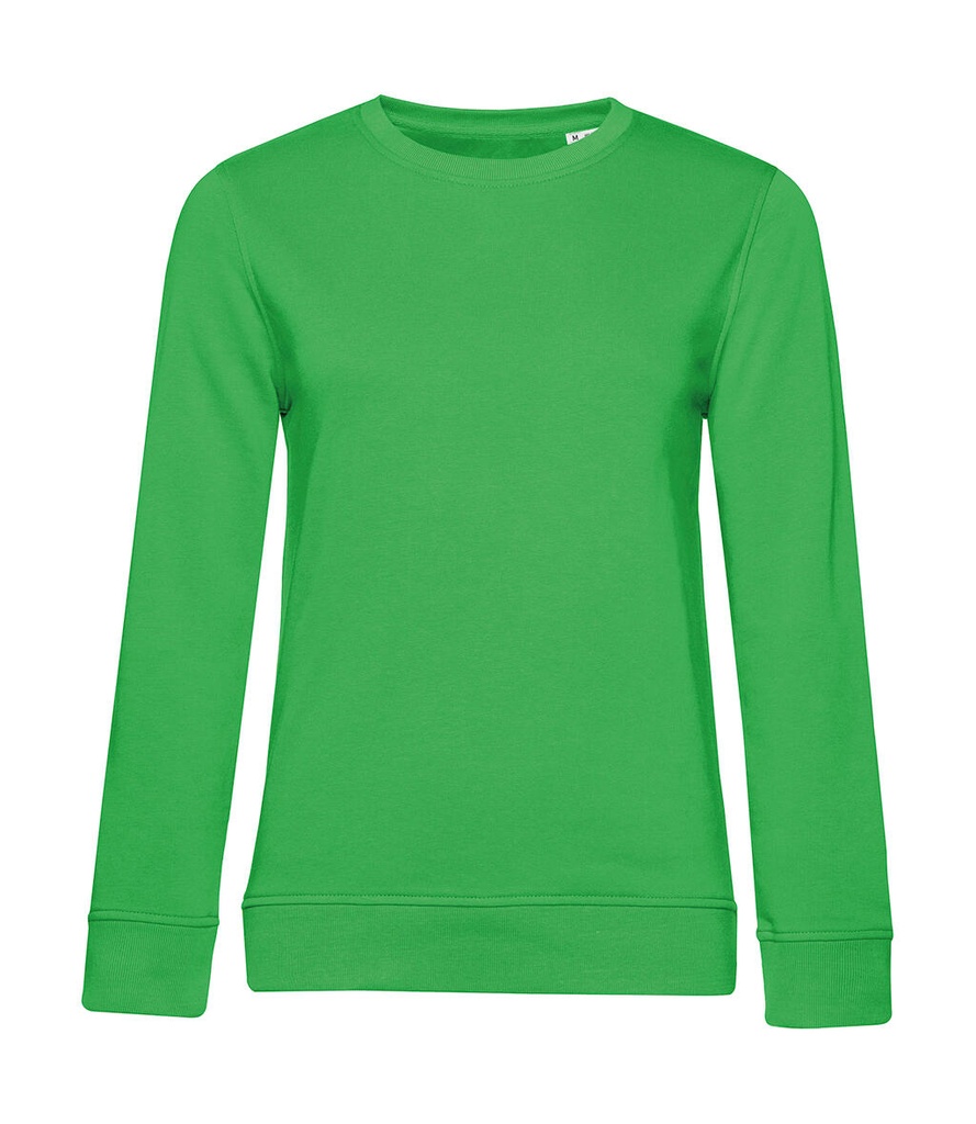 Crew Neck /women French Terry Apple Green