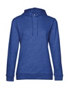 #Hoodie /women French Terry Heather Royal Blue