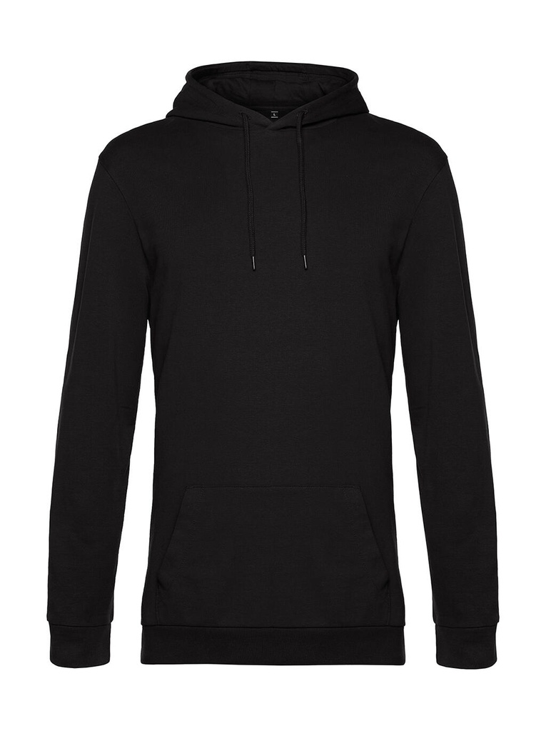 #Hoodie French Terry Black Pure
