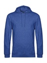 #Hoodie French Terry Heather Royal Blue