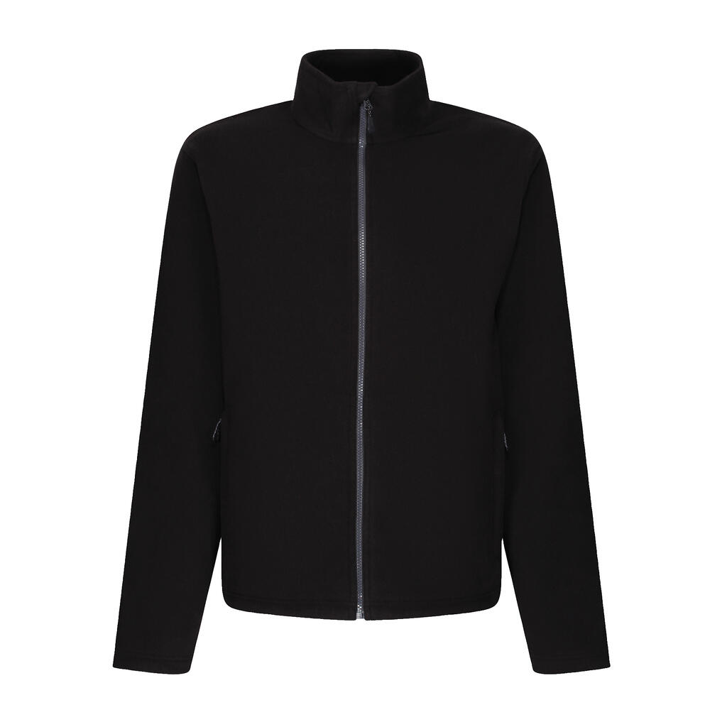 Honestly Made Recycled Full Zip Microfleece Black