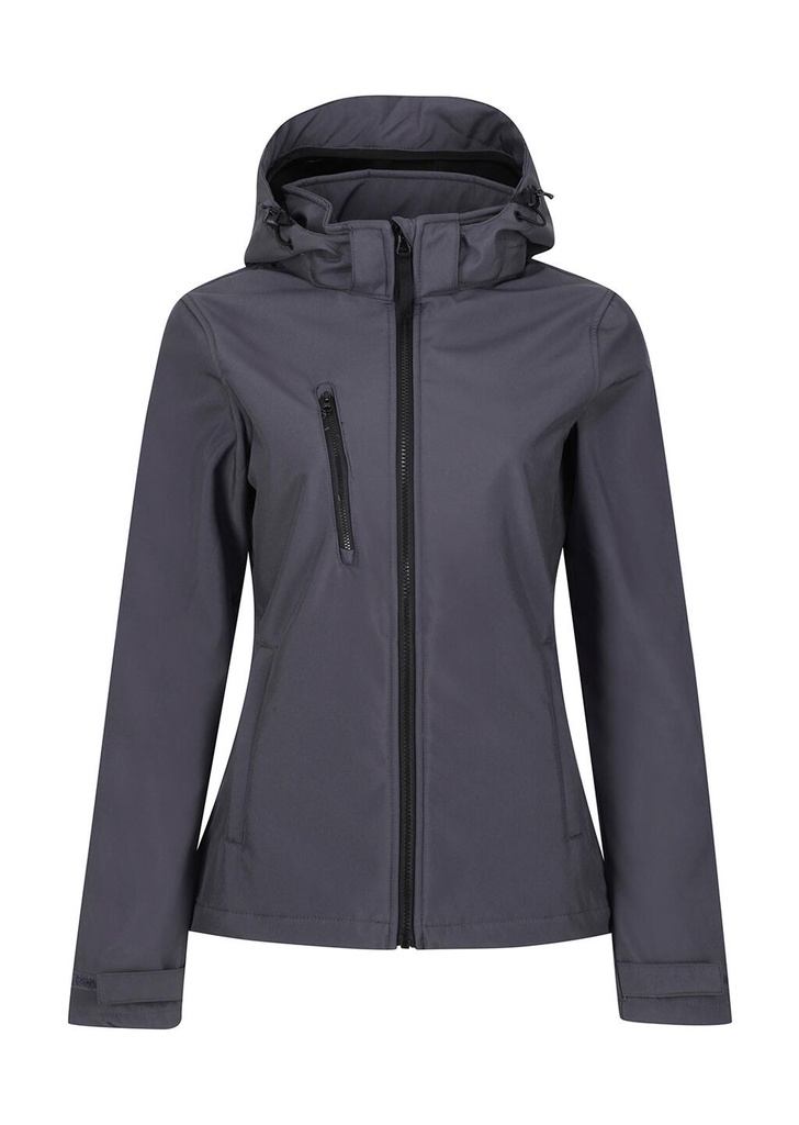 Women's Venturer 3-Layer Hooded Softshell Jacket Seal Grey/Black