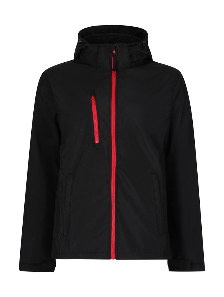 Venturer 3-Layer Hooded Softshell Jacket Black/Red