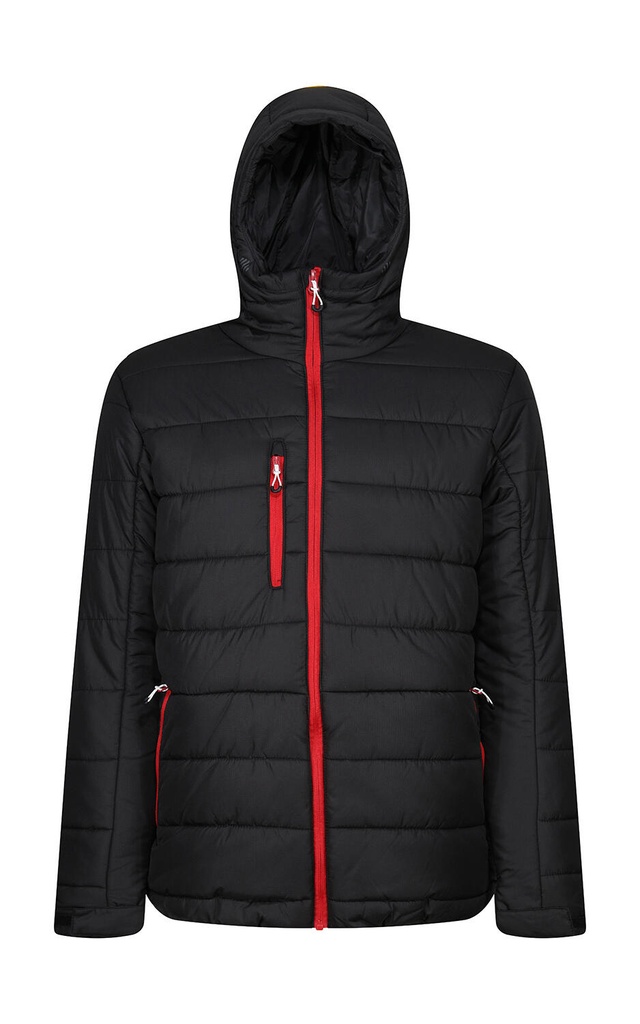 Men’s Navigate Thermal Hooded Jacket Black/Classic Red