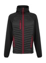 Men’s Navigate Hybrid Hooded Jacket Black/Classic Red