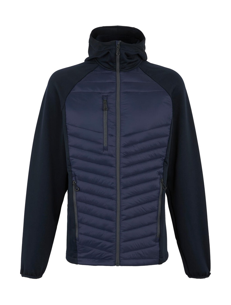 Men’s Navigate Hybrid Hooded Jacket Navy/Seal Grey