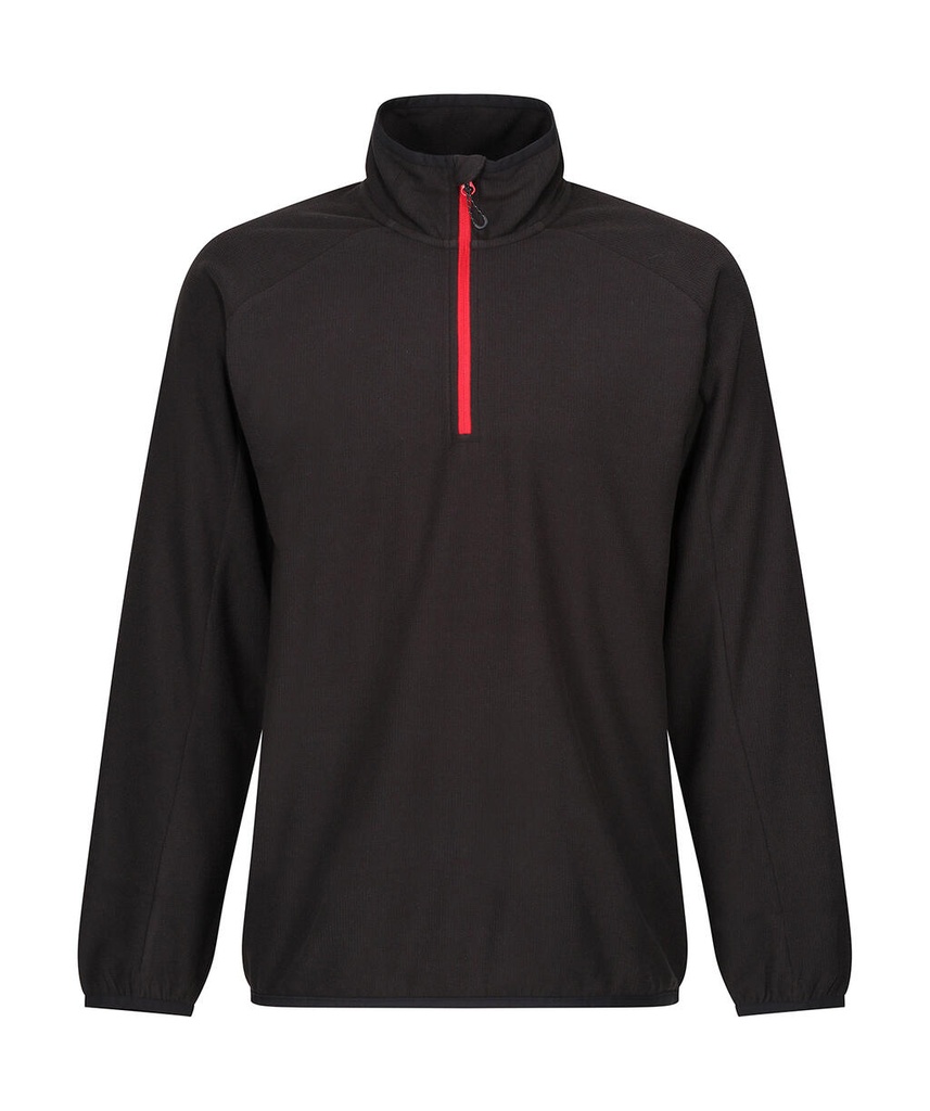 Navigate Half Zip Fleece Black/Classic Red