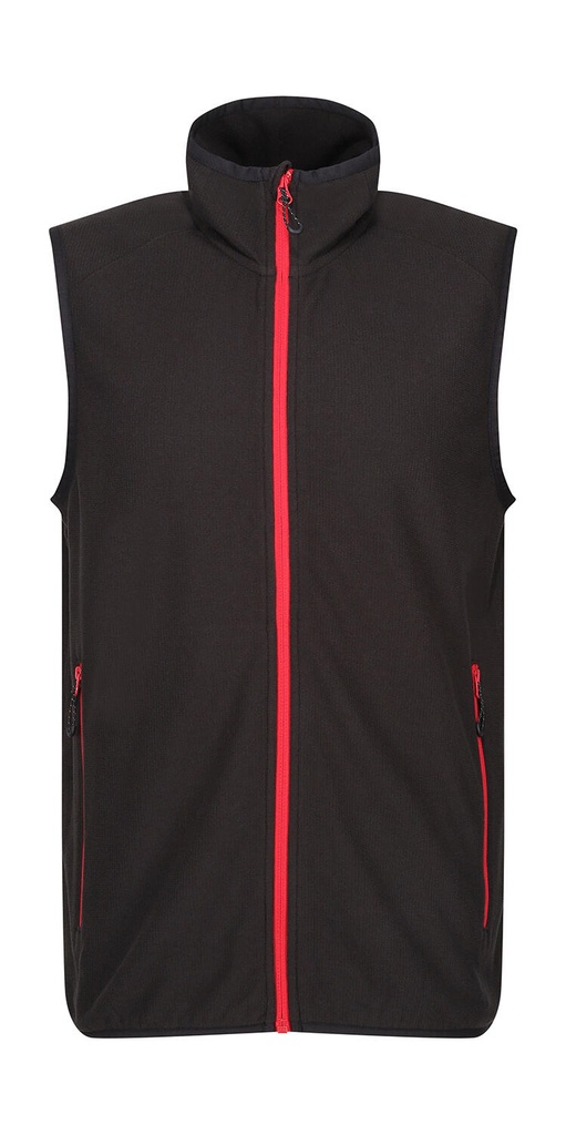 Navigate Fleece Bodywarmer Black/Classic Red