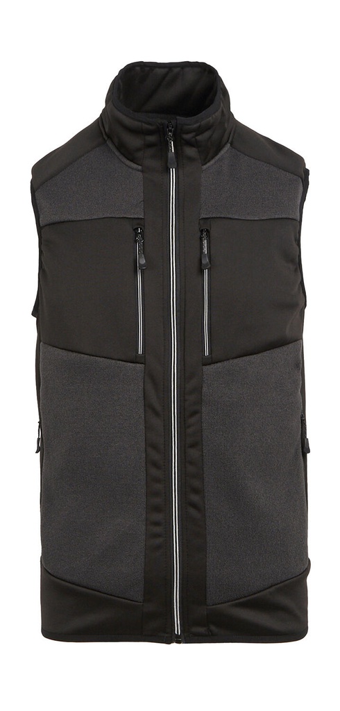 E-Volve Stretch Hybrid Midlayer Bodywarmer Ash/Black