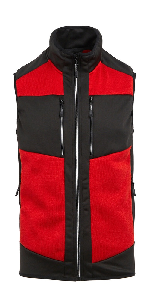 E-Volve Stretch Hybrid Midlayer Bodywarmer Classic Red/Black
