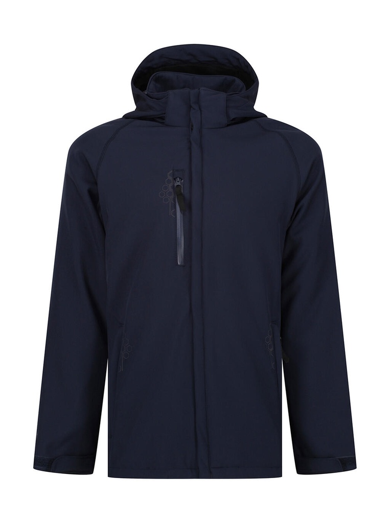 Repeller Lined Hooded Softshell Navy